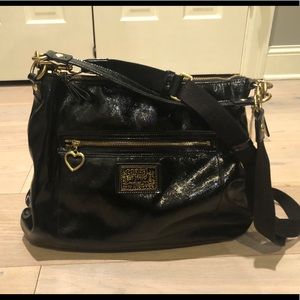 Coach Daisy Liquid Gloss Black Handbag